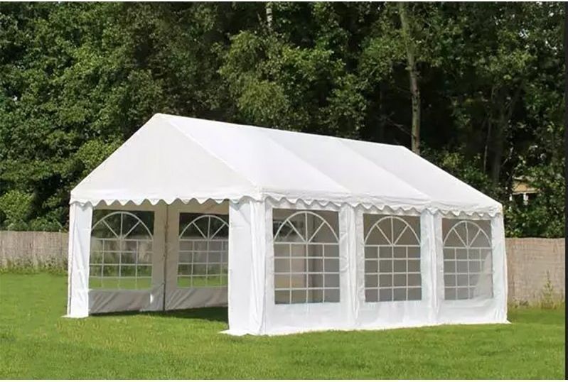 Tente de réception Plein Air (3x8m) 24m² - toit + armature - avec registre  de sécurité